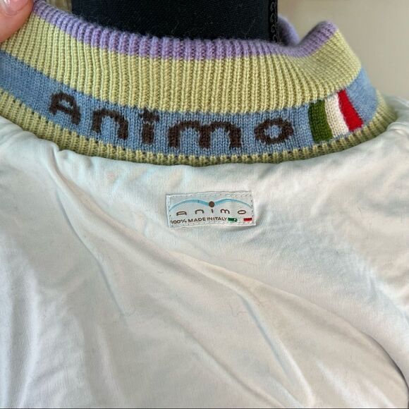 Animo Italian Lined Zip Up Purple Small Limited Edition equestrian sweater - Picture 5 of 13